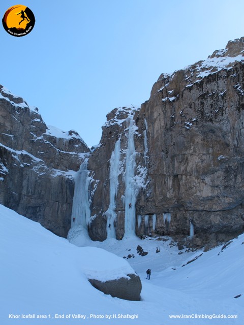 icefalls in Iran 